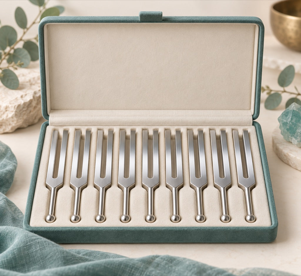 Solfenity Solfeggio Tuning Fork Set (9-Piece)