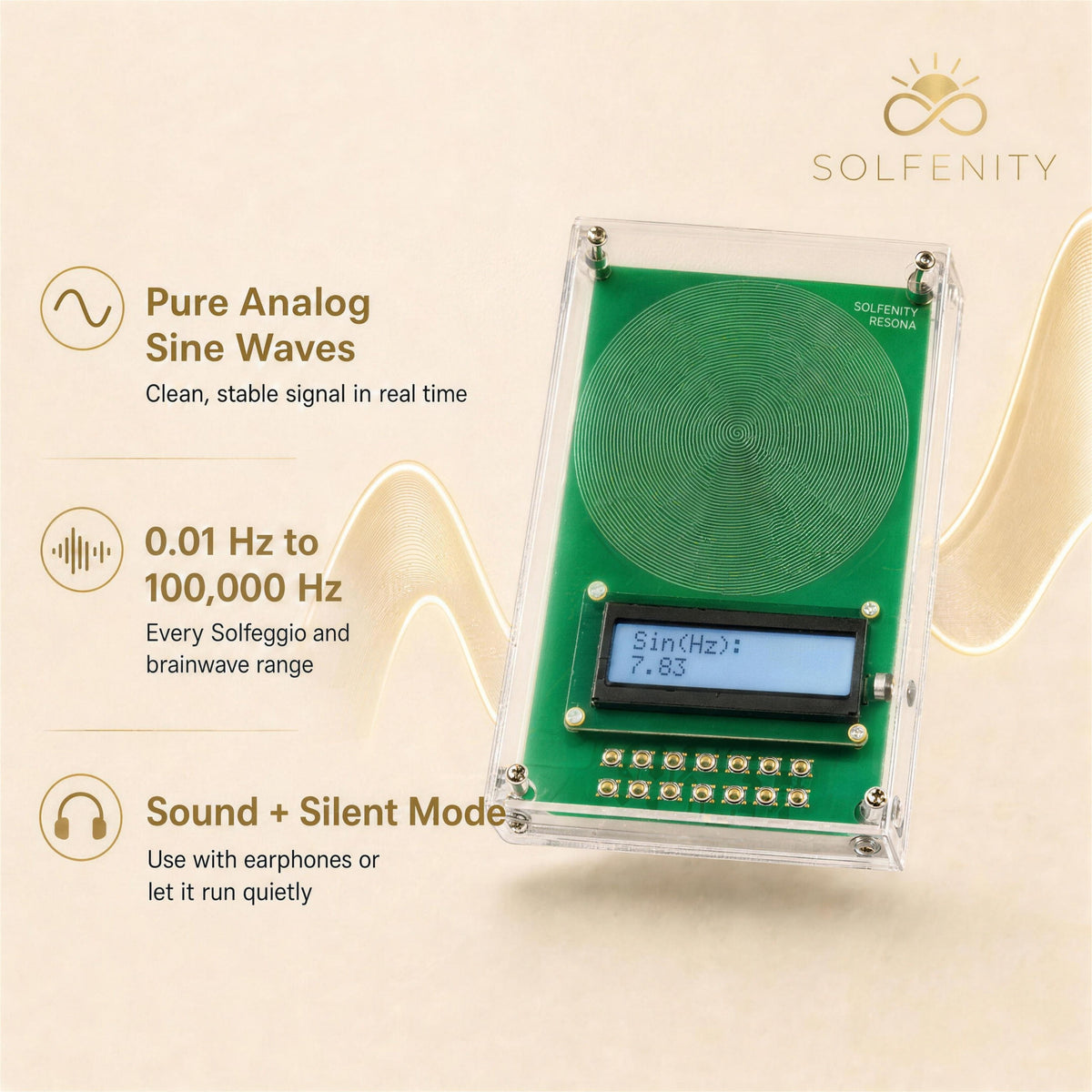 Solfenity Resona pure analog sine wave technology